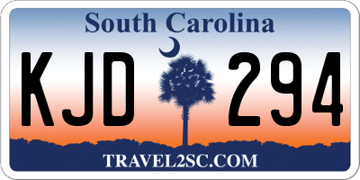 SC license plate KJD294