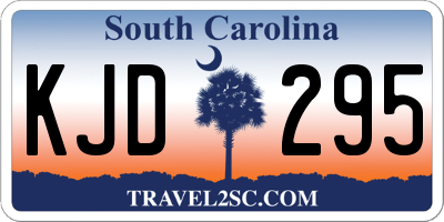 SC license plate KJD295