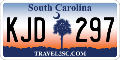 SC license plate KJD297