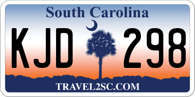 SC license plate KJD298