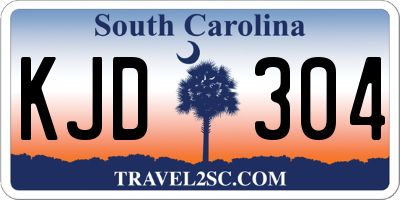 SC license plate KJD304