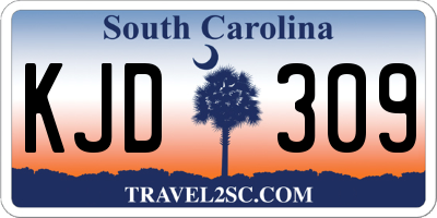 SC license plate KJD309