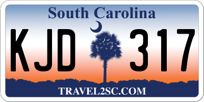 SC license plate KJD317