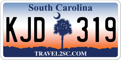 SC license plate KJD319