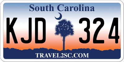 SC license plate KJD324