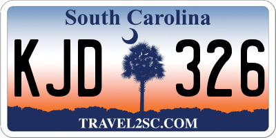 SC license plate KJD326