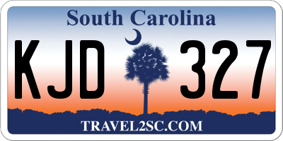 SC license plate KJD327