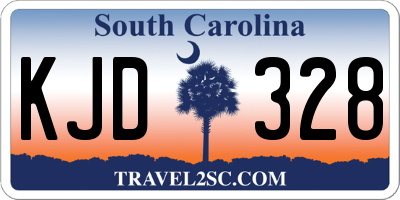 SC license plate KJD328