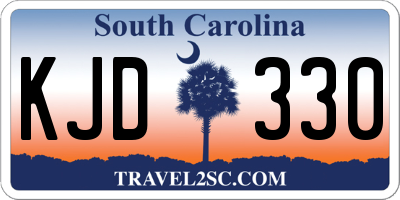 SC license plate KJD330