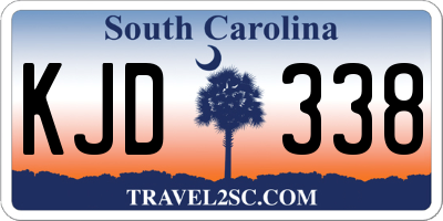 SC license plate KJD338