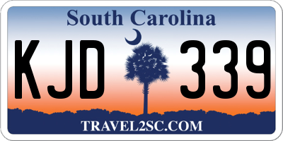 SC license plate KJD339
