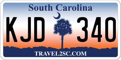 SC license plate KJD340
