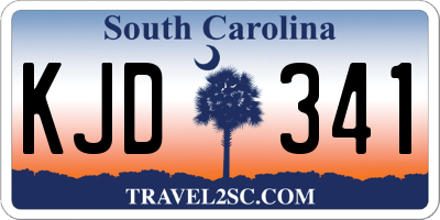 SC license plate KJD341