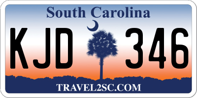 SC license plate KJD346
