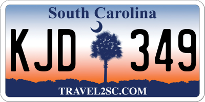 SC license plate KJD349