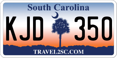 SC license plate KJD350
