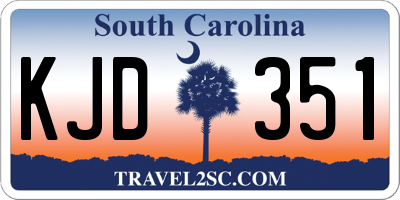 SC license plate KJD351