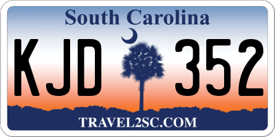 SC license plate KJD352