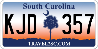 SC license plate KJD357