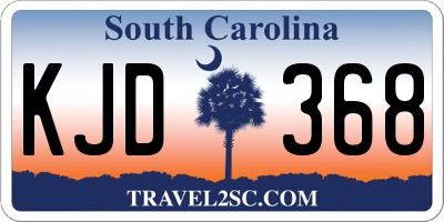 SC license plate KJD368