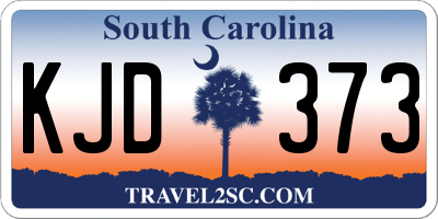 SC license plate KJD373