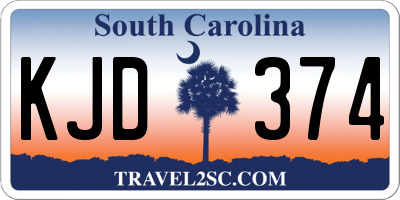 SC license plate KJD374