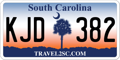 SC license plate KJD382