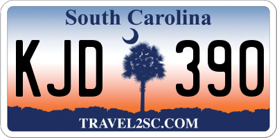 SC license plate KJD390