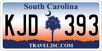 SC license plate KJD393