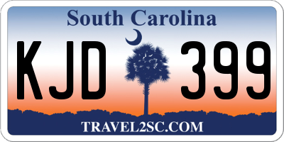 SC license plate KJD399