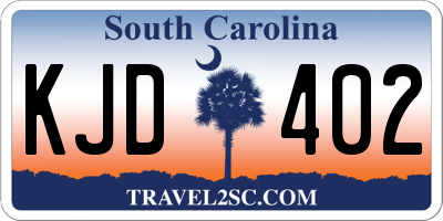 SC license plate KJD402