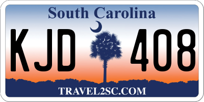 SC license plate KJD408