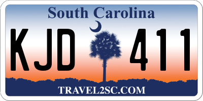SC license plate KJD411