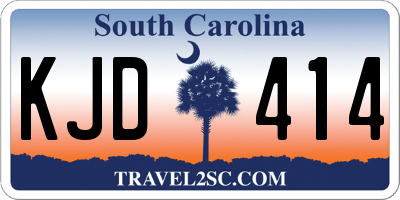 SC license plate KJD414