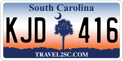 SC license plate KJD416