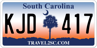 SC license plate KJD417