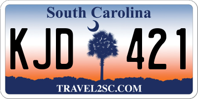 SC license plate KJD421