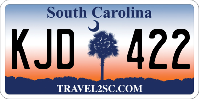 SC license plate KJD422
