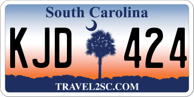 SC license plate KJD424
