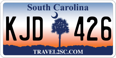 SC license plate KJD426