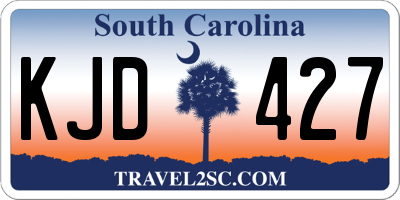 SC license plate KJD427