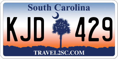 SC license plate KJD429