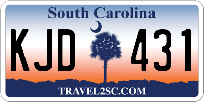 SC license plate KJD431