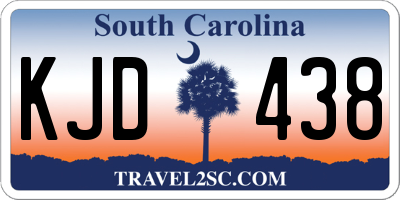 SC license plate KJD438