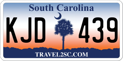 SC license plate KJD439
