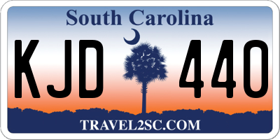 SC license plate KJD440