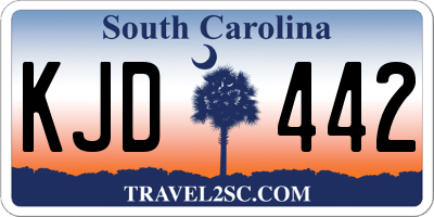 SC license plate KJD442