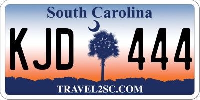 SC license plate KJD444
