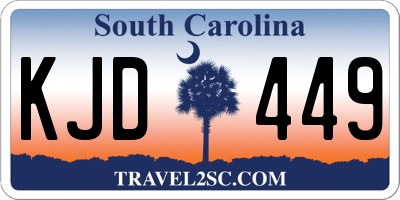 SC license plate KJD449