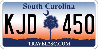 SC license plate KJD450